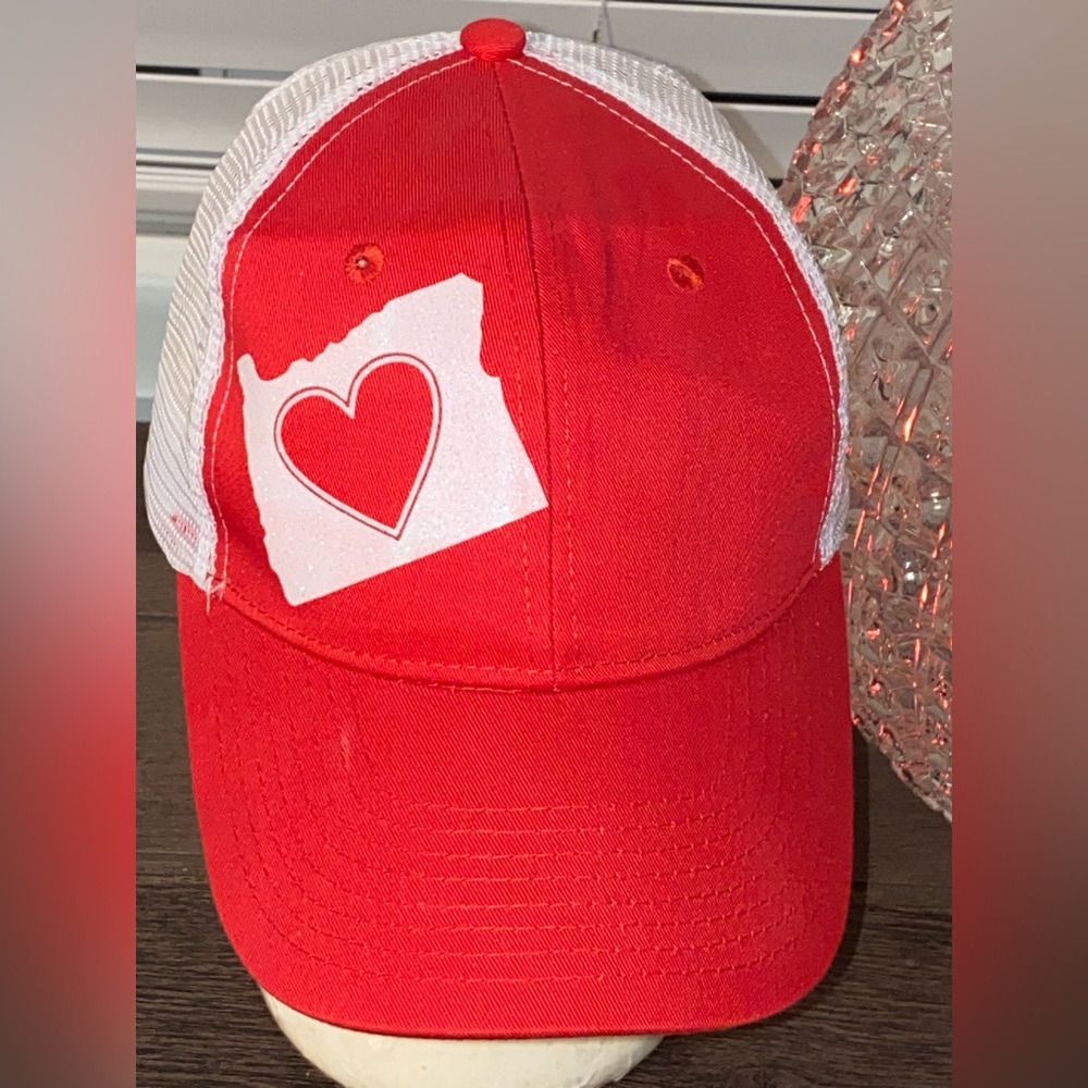 Love Oregon State RED Mesh Baseball Cap ❤️ Unisex